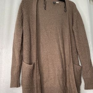 Women's Cardigan- "H&M" in Tan, Size 8